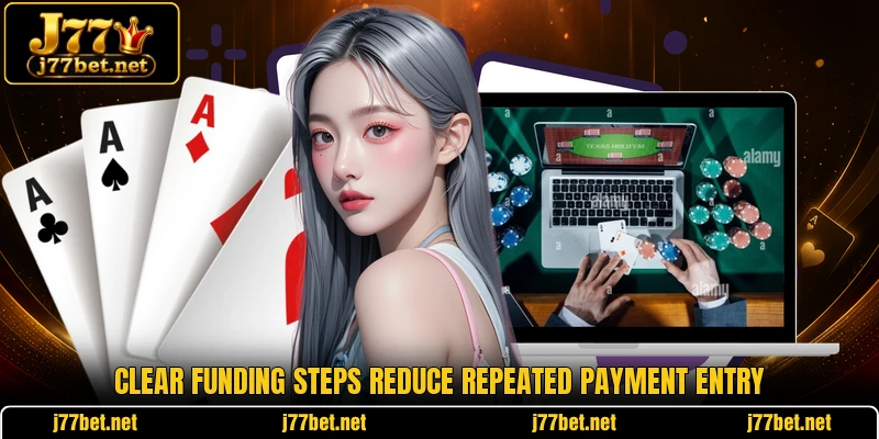Clear funding steps reduce repeated payment entry Clear funding steps reduce repeated payment entry