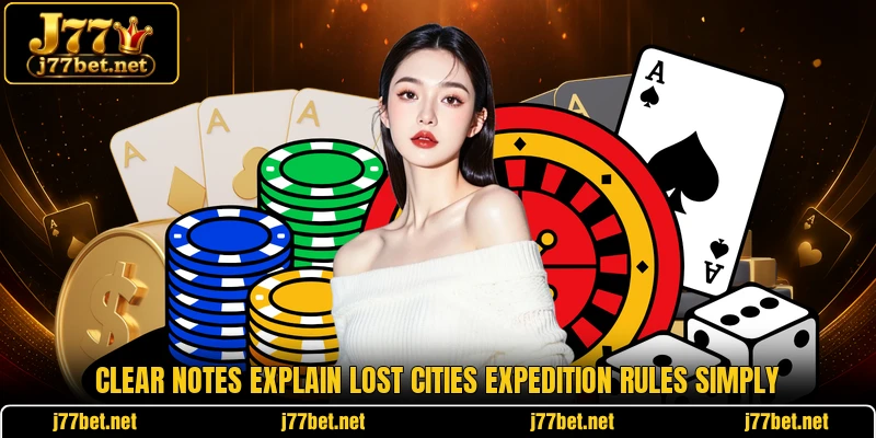 Clear notes explain lost cities expedition rules simply