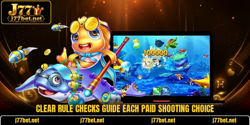 Clear rule checks guide each paid shooting choice