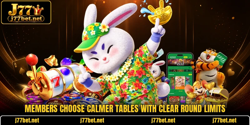 Members choose calmer tables with clear round limits