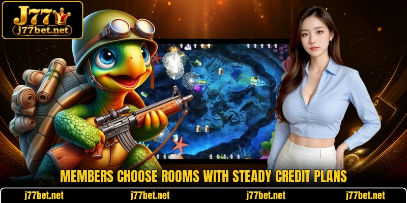 Members choose rooms with steady credit plans Members choose rooms with steady credit plans