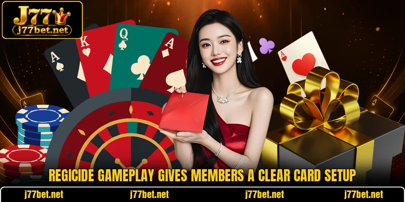 Regicide gameplay gives members a clear card setup